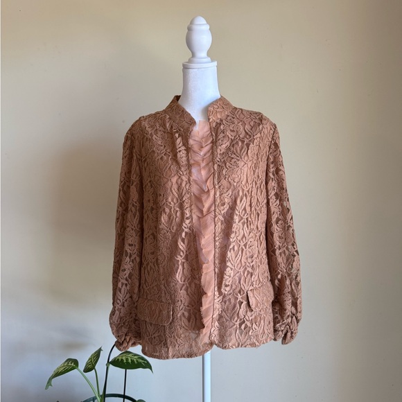 Chicos  Lace Tan Women's blazer - Picture 1 of 10